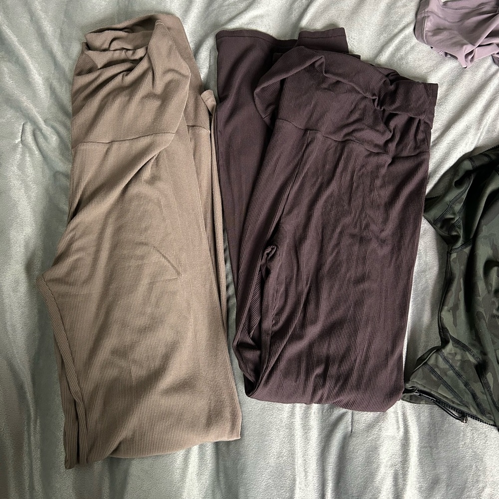 Skims soft lounge fold over pants bundle of 2